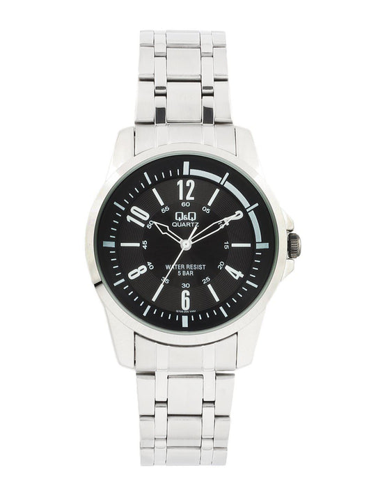 Q&Q Men Black Dial Analogue Watch Q708J205Y