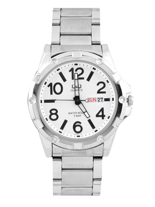 Q&Q Men White Dial Watch A150J204Y