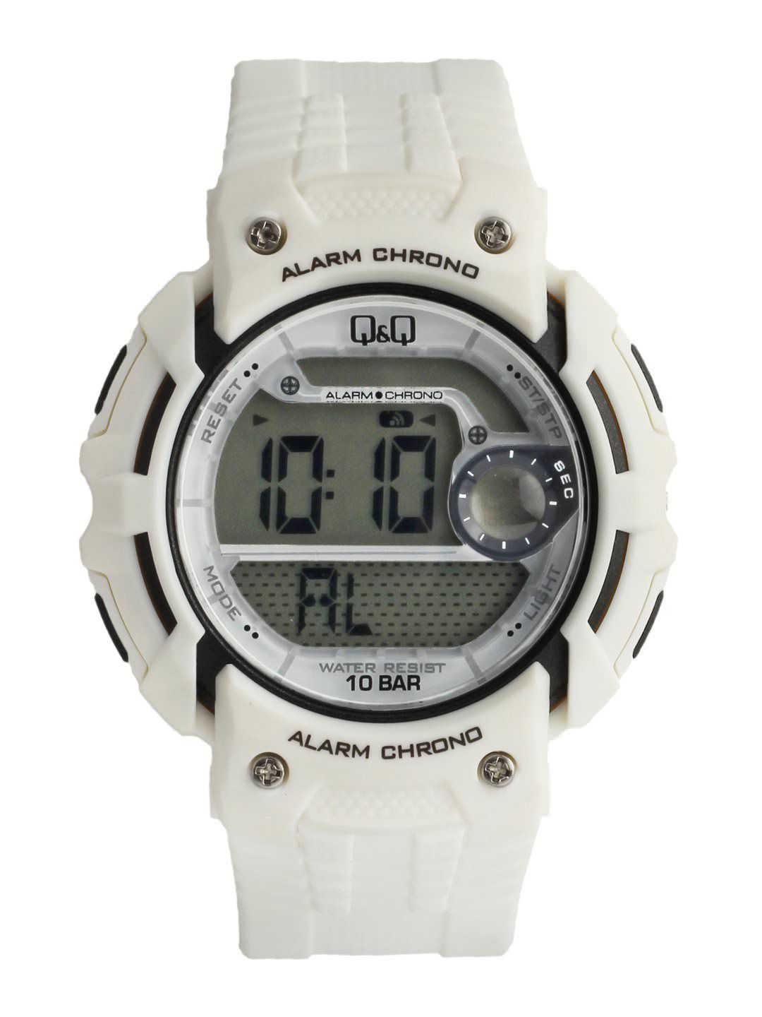 Q&Q Men White Digital Watch