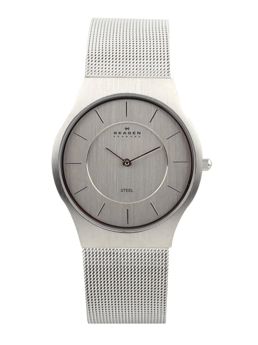 SKAGEN DENMARK Men Silver-Toned Dial Watch 233LSS