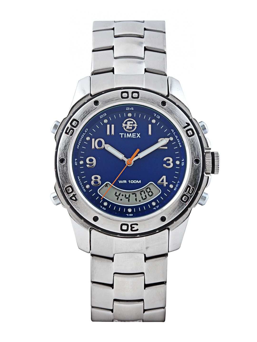 Timex Expedition Men Silver Toned Analogue & Digital Watch