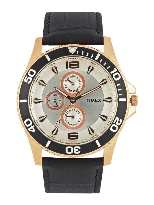 Timex Men Sliver Dial Chronograph Watch