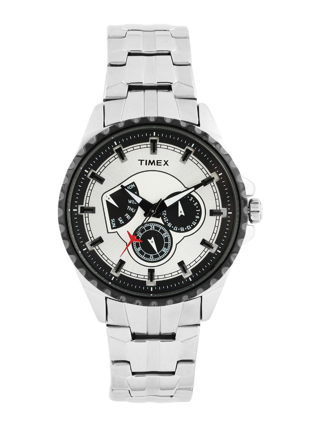 Timex Men Sliver Dial Chronograph Watch