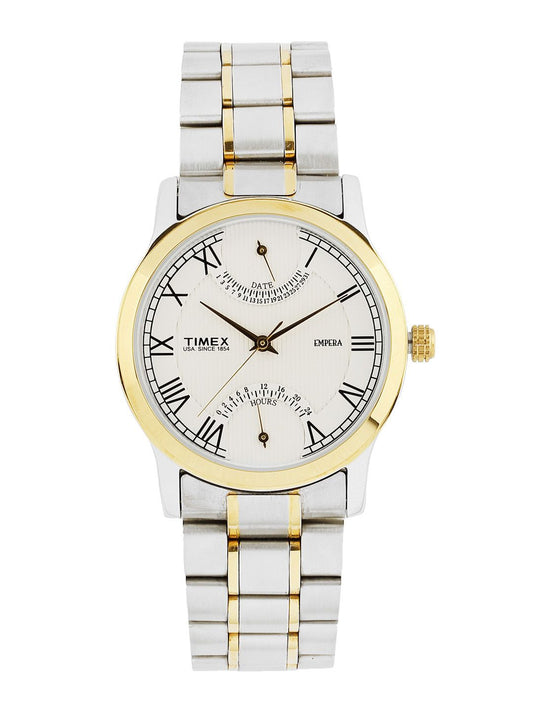 Timex Men White Dial Chronograph Watch