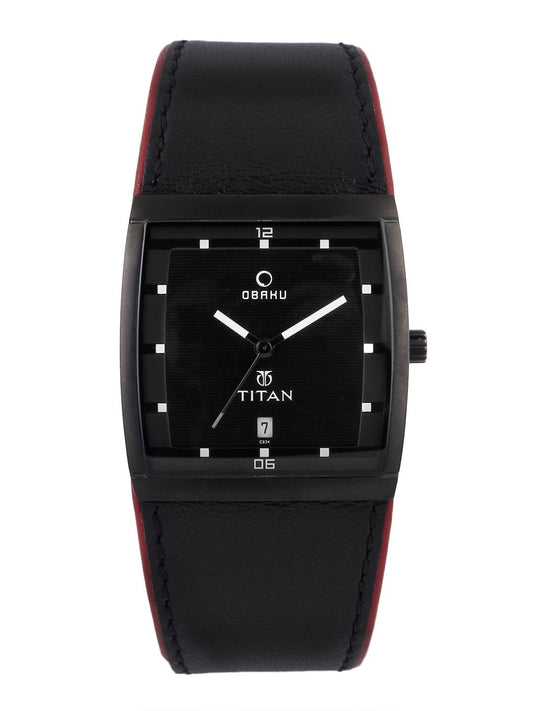 Titan Men Black Dial Watch