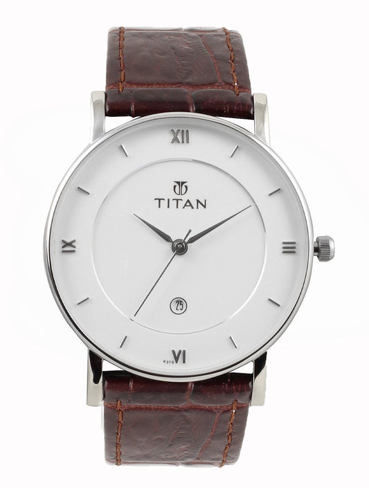 Titan Men White Dial Watch