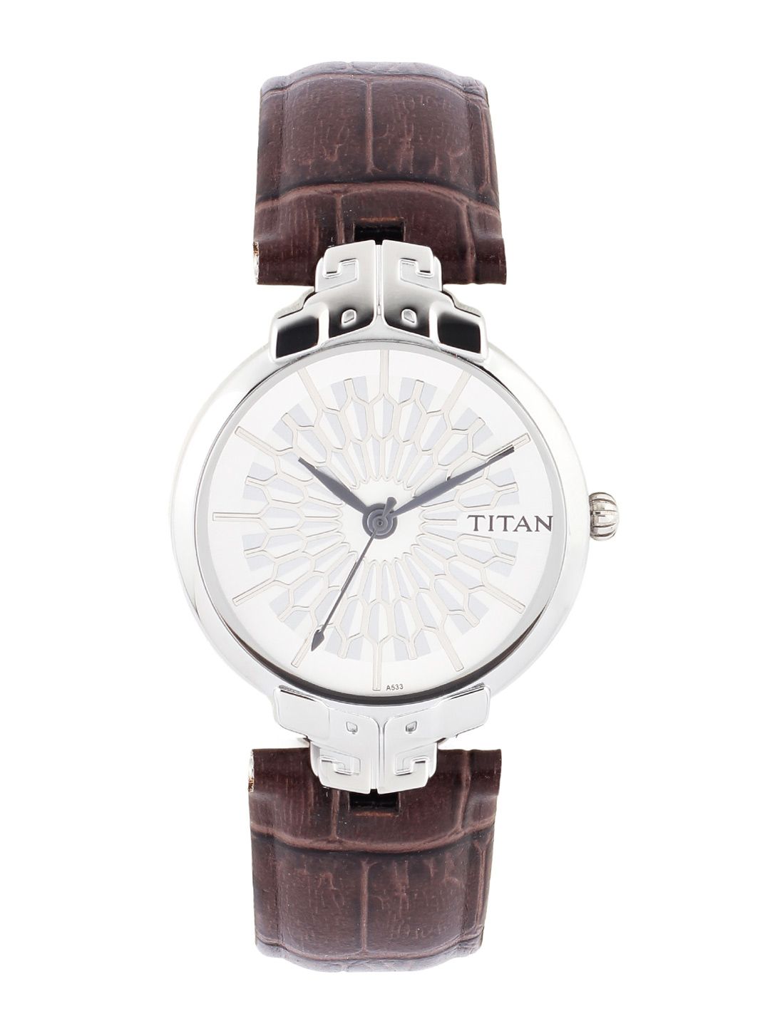 Titan Men White Dial Watch