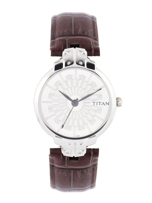 Titan Men White Dial Watch