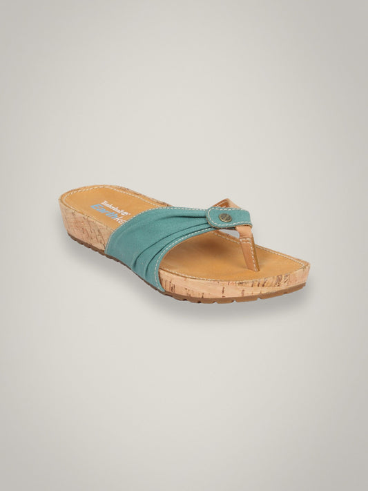 Timberland Women's Estela Umbrella Green Flip Flop