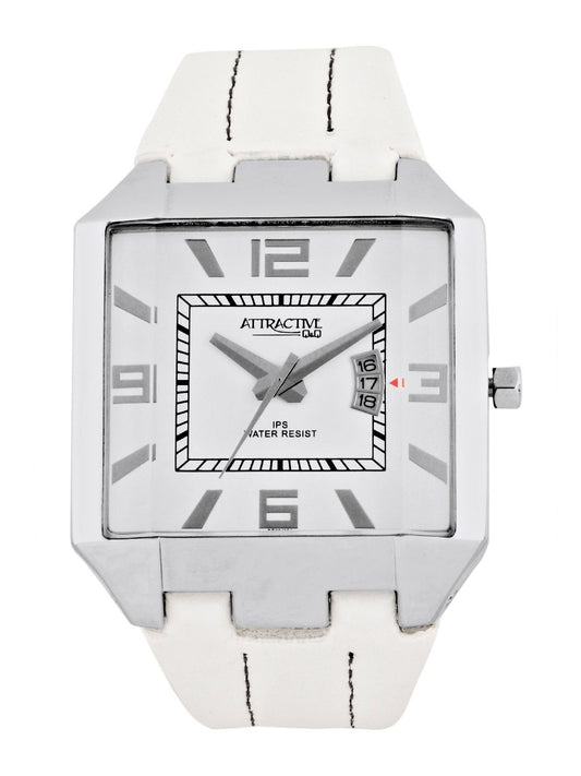 Q&Q Men White Dial Watch DB06J304Y