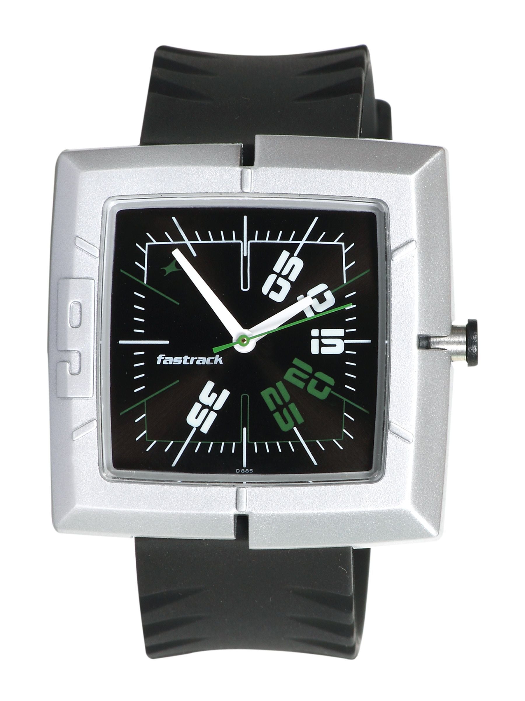 Fastrack Men Economy 2 Analog Steel Black Watch