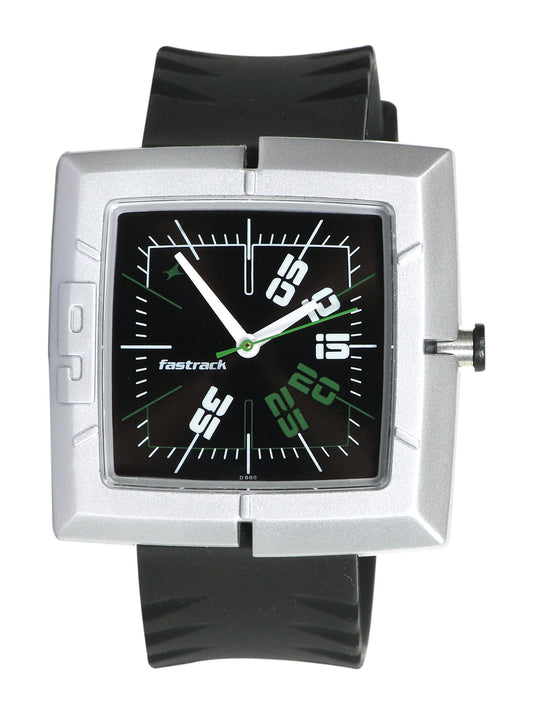 Fastrack Men Economy 2 Analog Steel Black Watch