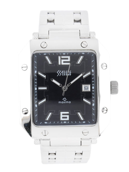 Maxima Men Black Dial Watch