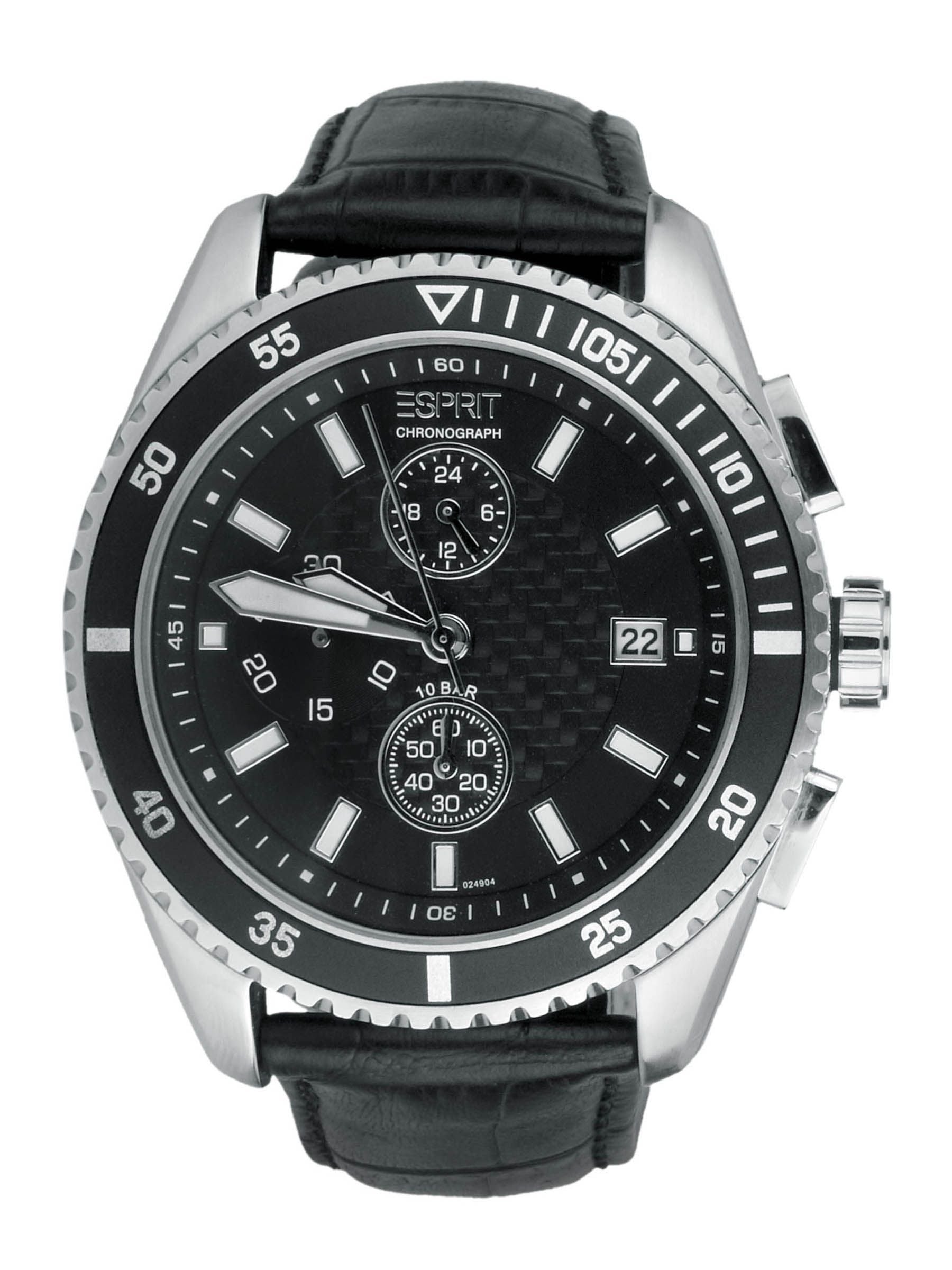 Esprit Men Velocity Chrono Black Steel Watches
