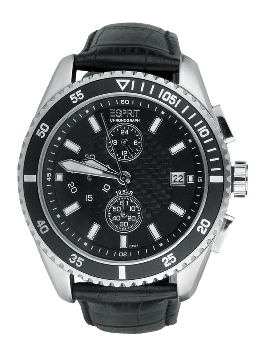 Esprit Men Velocity Chrono Black Steel Watches