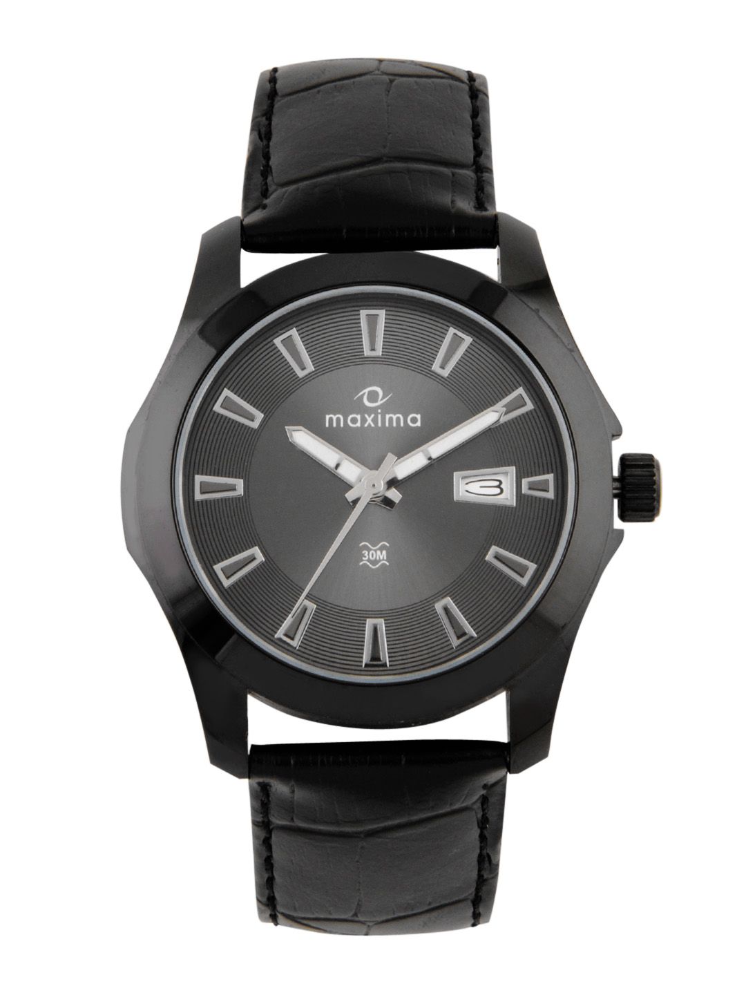 Maxima Men Black Attivo Watch
