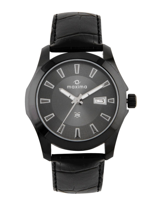 Maxima Men Black Attivo Watch