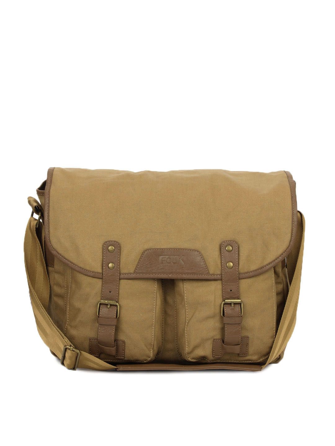 French Connection Men Khaki Handbag