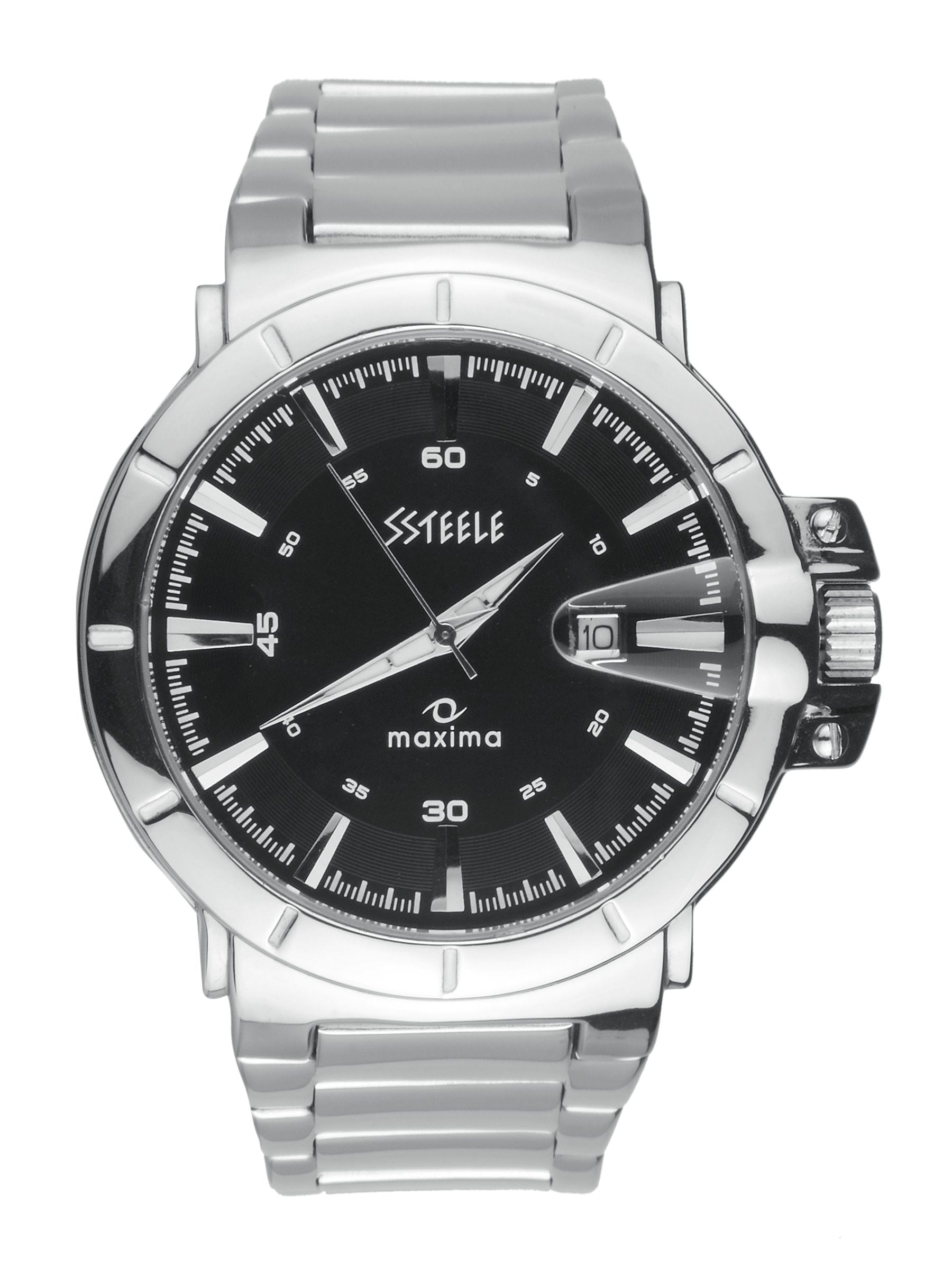 Maxima Ssteele Men Black Watch