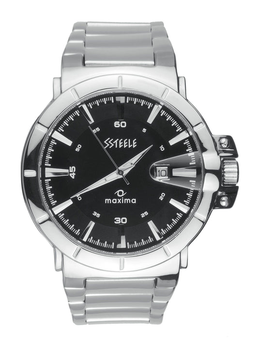 Maxima Ssteele Men Black Watch