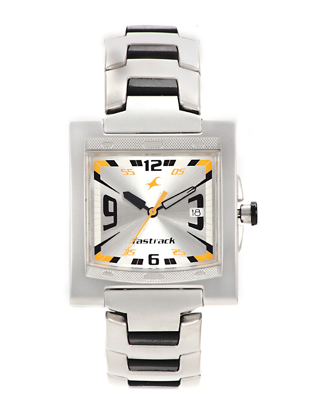 Fastrack Men Silver-Toned Dial Watch N1229SM04
