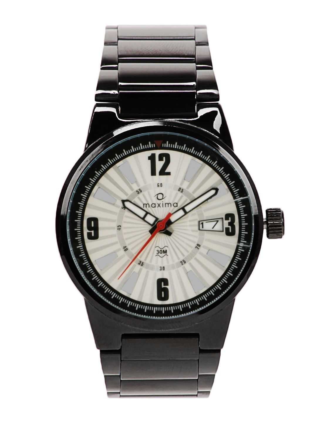 Maxima Men Silver Dial Attivo Watch