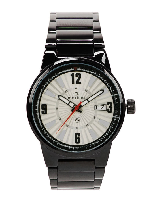 Maxima Men Silver Dial Attivo Watch