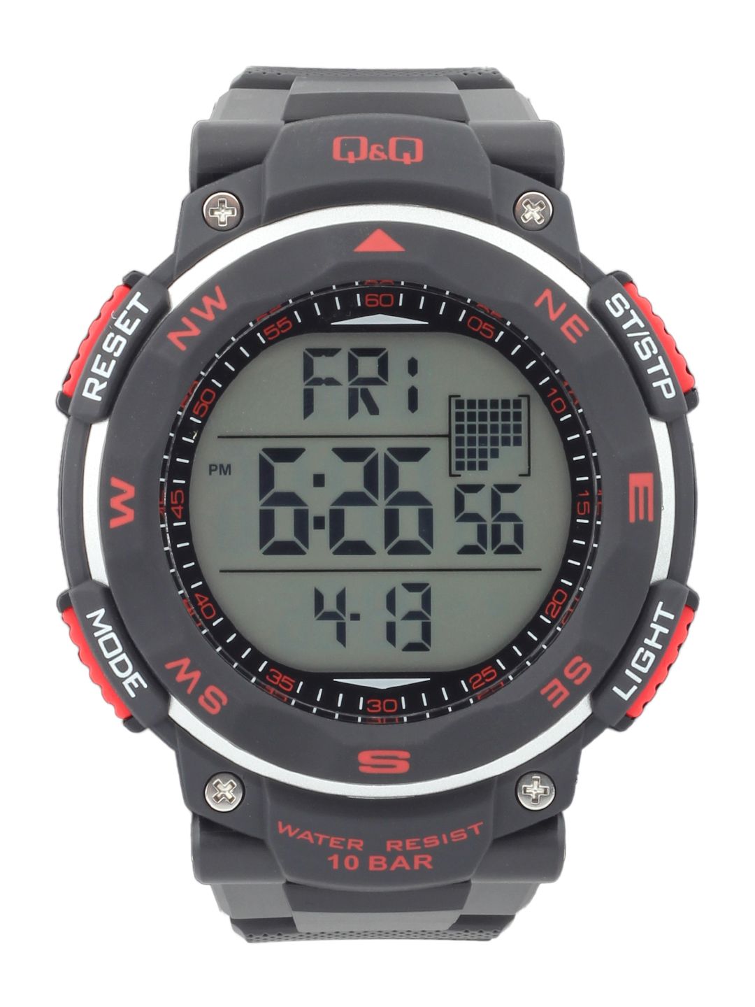 Q&Q Men Black Digital Watch M124J001Y