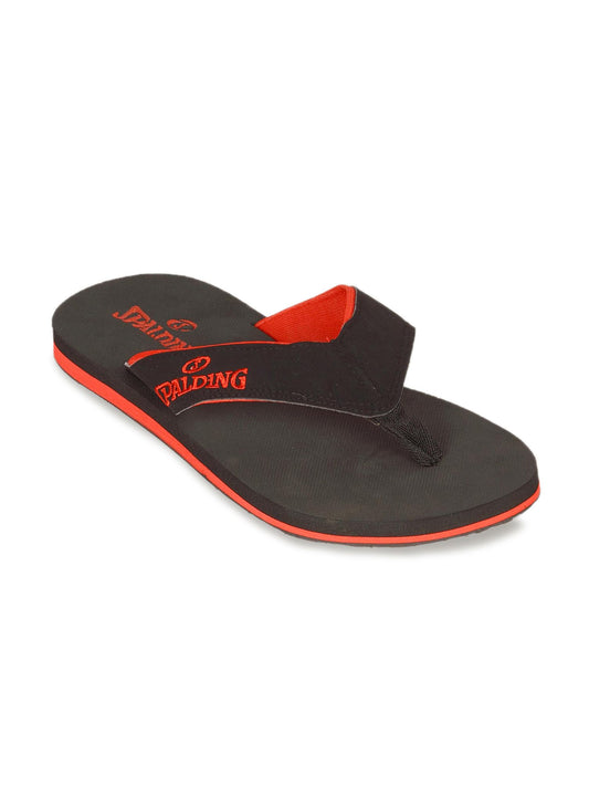 Spalding Men Black Flip Flops