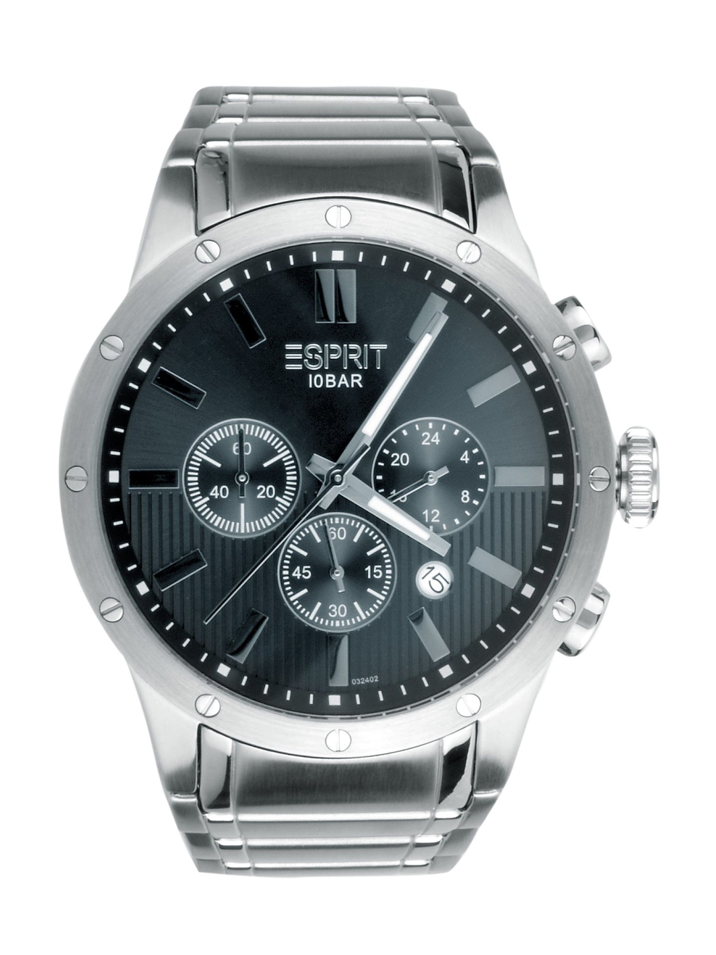 Esprit Men Imapc Silver Black Steel Watch
