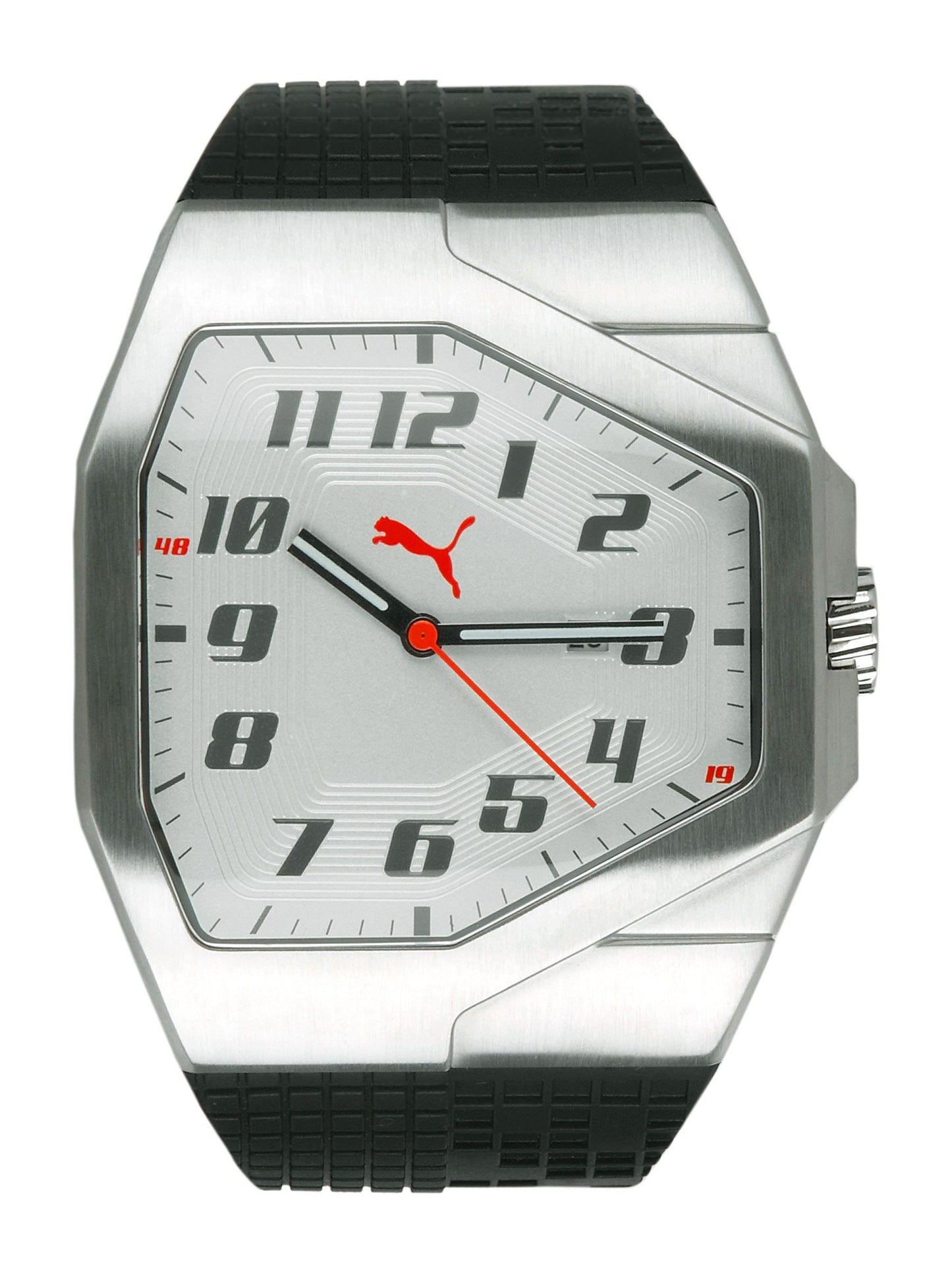 Puma Men Track White Silver Watches