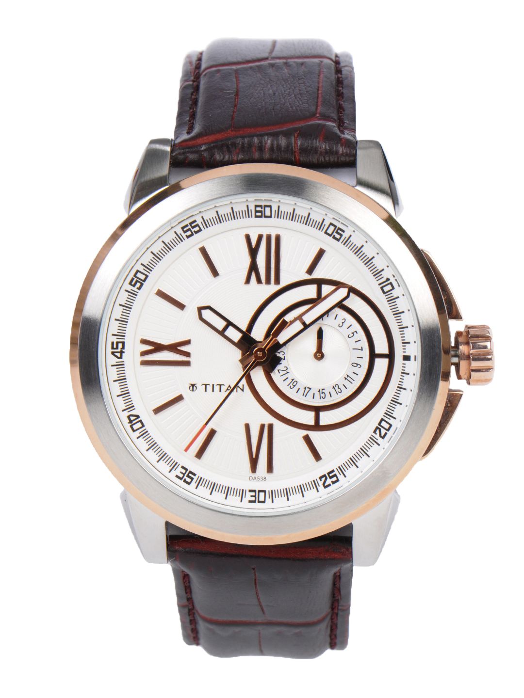 Titan Men White Dial Watch