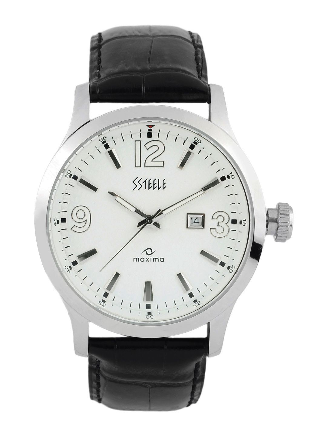 Maxima Men White Dial Watch