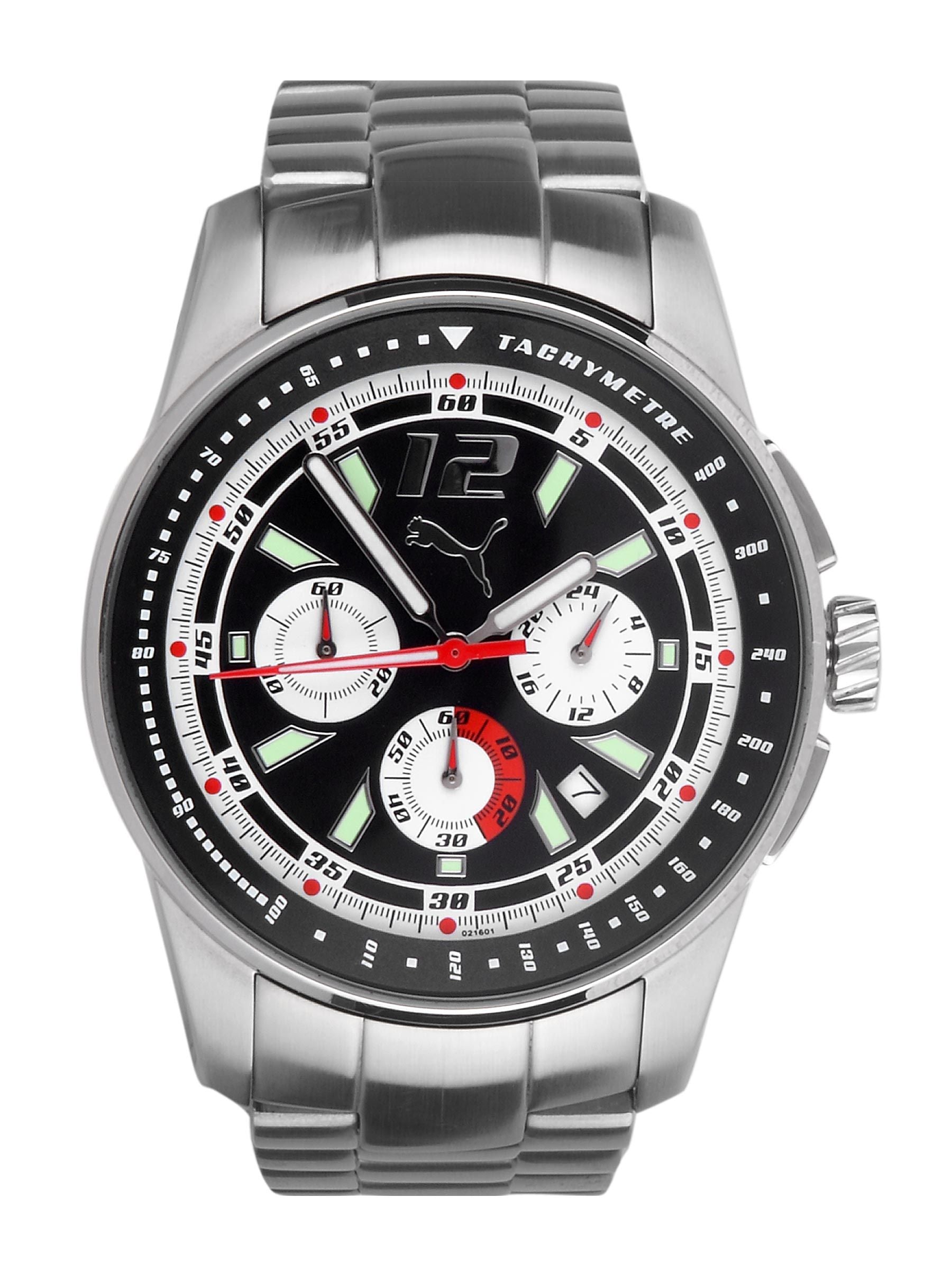 Puma Men Race Luminous Chrono Black Dial Watch