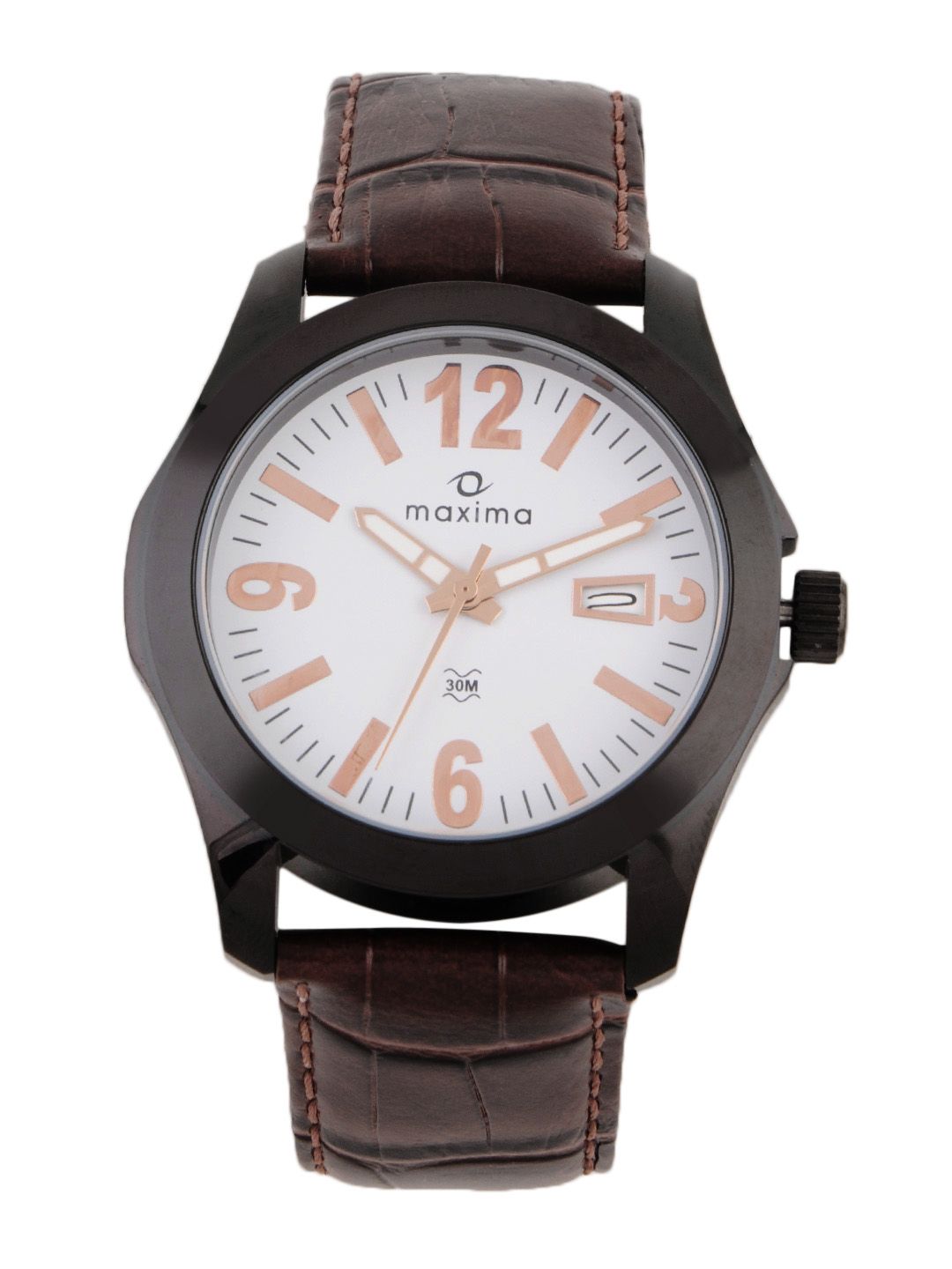 Maxima Attivo Men White Dial Watch