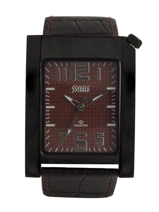 Maxima Men Brown Dial Watch