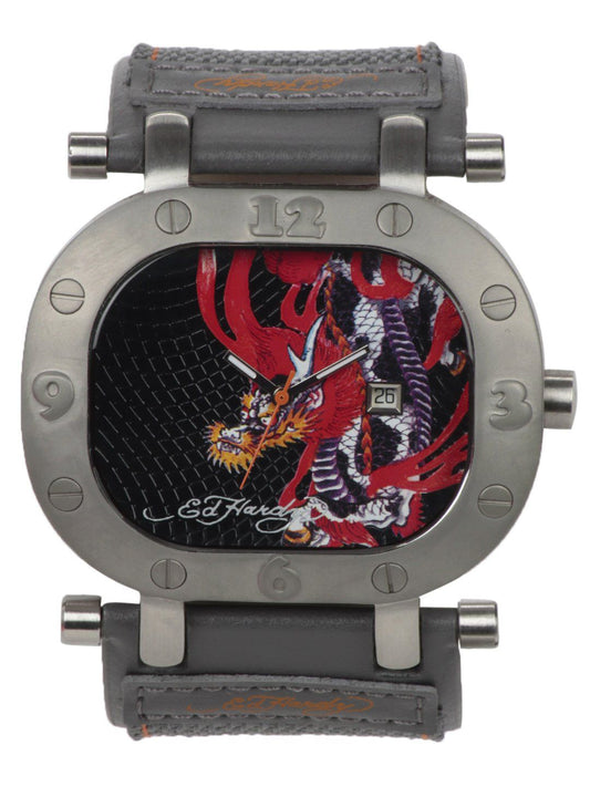 Ed Hardy Men Black Dial Watch