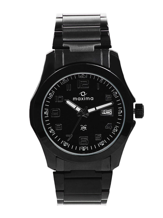 Maxima Men Black Attivo Watch