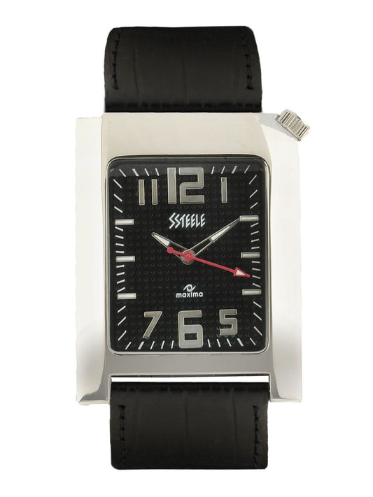 Maxima Men Black Dial Watch